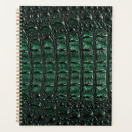 Emerald Crocodile Leather Luxury Exotic Skin プランナー手帳