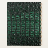 Emerald Crocodile Leather Luxury Exotic Skin プランナー手帳 (裏面)