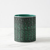 Emerald Crocodile Leather Luxury Exotic Skin マグカップ (中央)