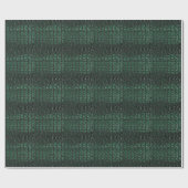 Emerald Crocodile Leather Luxury Exotic Skin ラッピングペーパー (フラット)