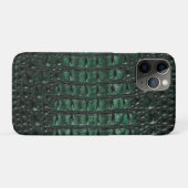 Emerald Crocodile Leather Luxury Exotic Skin Case-Mate iPhoneケース (裏面(横))