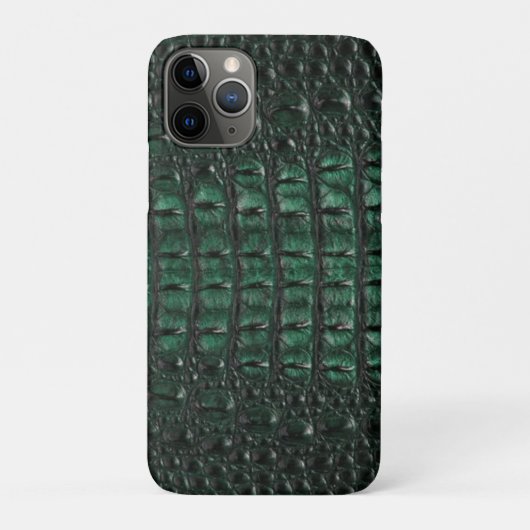 Emerald Crocodile Leather Luxury Exotic Skin Case-Mate iPhoneケース (裏)