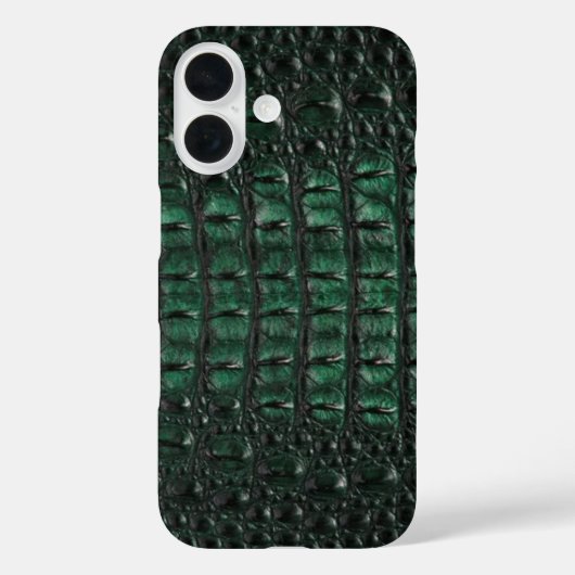 Emerald Crocodile Leather Luxury Exotic  Skin Case-Mate iPhoneケース (裏面)
