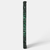 Emerald Crocodile Leather Luxury Exotic Skin Samsung Galaxyケース (左側面)