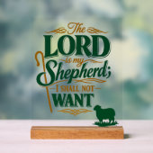 Emerald Crossing Psalm 23 VBS Church Acrylic アクリルサイン (ニュートラル)