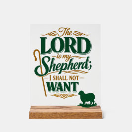 Emerald Crossing Psalm 23 VBS Church Acrylic アクリルサイン