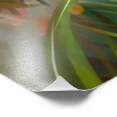 Emerald Curiosity ~ Modern Feminine Portrait Wall  フォトプリント (角)