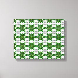 Emerald Diamond Gemstone Art Green キャンバスプリント