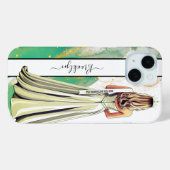 Emerald Dream Pageant Portrait Blonde Case-Mate iPhoneケース (裏面 (横))