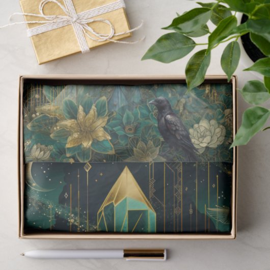 Emerald Dreams Fantasy Forest Queen Decoupage 薄葉紙 (ギフト)