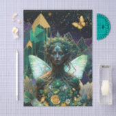 Emerald Dreams Fantasy Forest Queen Decoupage 薄葉紙 (クラフト)