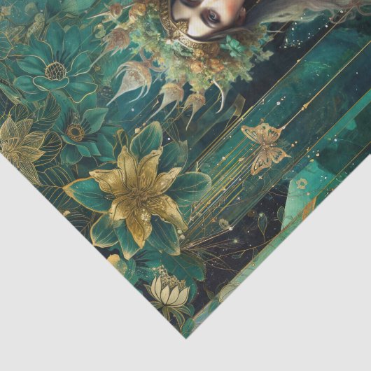 Emerald Dreams Fantasy Forest Queen Decoupage 薄葉紙 (詳細)