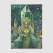 Emerald Dreams Fantasy Forest Queen Decoupage 薄葉紙 (正面)