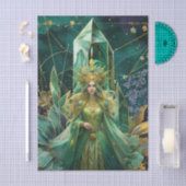 Emerald Dreams Fantasy Forest Queen Decoupage 薄葉紙 (クラフト)