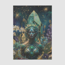 Emerald Dreams Fantasy Forest Queen Decoupage 薄葉紙