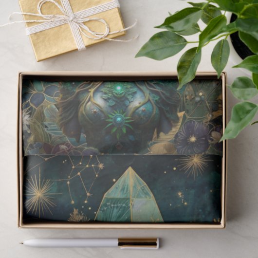 Emerald Dreams Fantasy Forest Queen Decoupage 薄葉紙 (ギフト)