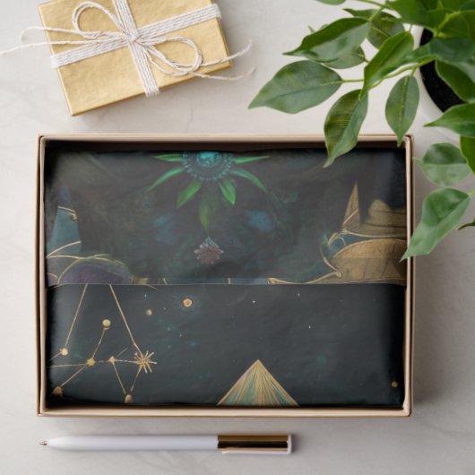 Emerald Dreams Fantasy Forest Queen Decoupage 薄葉紙 (ギフト)