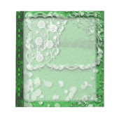 Emerald Dreams Junk Journal Style Trompe L'oeil ノートパッド (正面)