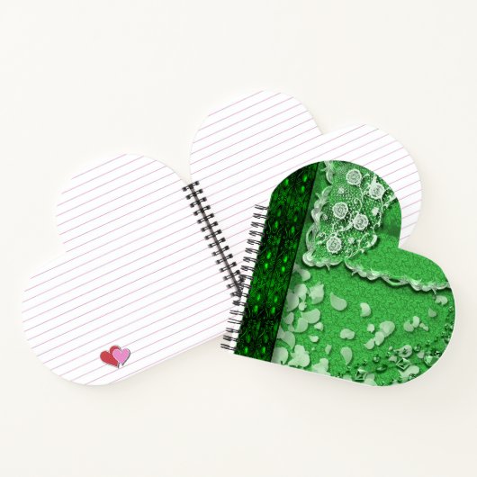 Emerald Dreams Trompe L'oeil Junk Journal Style  ノートブック (内部)