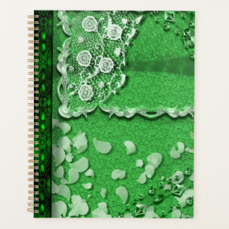 Emerald Dreams Trompe L'oeil Junk Journal Style  プランナー手帳