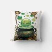 Emerald Excuses Cauldron Graphic Tee クッション (正面)