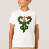 Emerald Fire Dragon Sword Crest Tシャツ (正面)