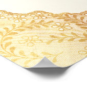 Emerald Floral Gold Muslim Wedding Welcome ポスター (角)