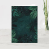 Emerald Forest Mood – Deep Green Botanical Design カード (正面)
