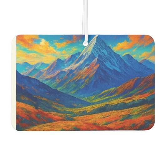 Emerald Forest Watercolor  カーエアーフレッシュナー (正面)