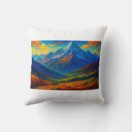 Emerald Forest Watercolor Canvas クッション