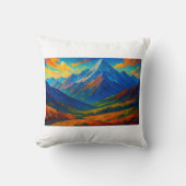 Emerald Forest Watercolor Canvas クッション (正面)