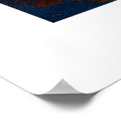 Emerald Forest Watercolor Canvas ポスター (角)