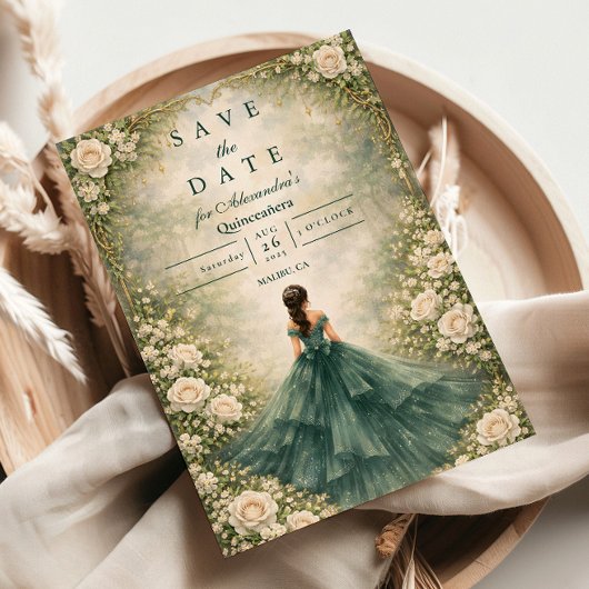 Emerald Garden Rose Quinceañera セーブザデート