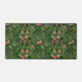 Emerald Garden Wall- Tropical Maximalist Botanical デスクマット (正面)