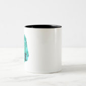 Emerald Gemstone printed on ツートーンマグカップ (中央)
