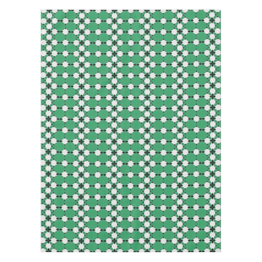 Emerald Geometric Abstract Pattern Design 1314 テーブルクロス (正面)