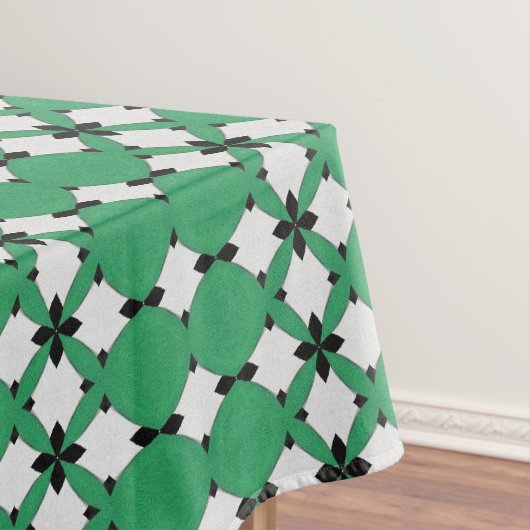 Emerald Geometric Abstract Pattern Design 1314 テーブルクロス (インサイチュ)