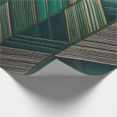 Emerald Geometry – Modern Art Deco Paper ラッピングペーパー (角)