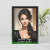 Emerald Glitz Pageantオートグラフカード 招待状 (スタンド正面)