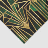 Emerald Gold Art Deco Glamour 薄葉紙 (詳細)