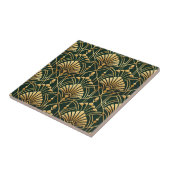 Emerald Gold Art Deco Pattern タイル (側面)