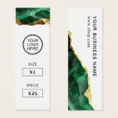 Emerald Gold Clothing Price Hang Tag (正面&裏面)