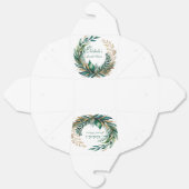 Emerald & Gold Floral Bridal Shower フェイバーボックス (見開き)