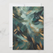 Emerald & Gold Love & Commitment Ceremony 招待状 (裏面)