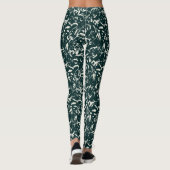 Emerald Green Abstract Leggings  レギンス (裏面)