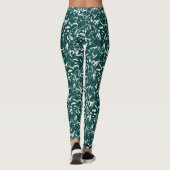 Emerald Green Abstract Leggings  レギンス (裏面)
