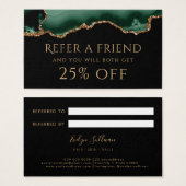 emerald green agate紹介カード (正面&裏面)