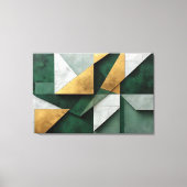 Emerald Green and Gold キャンバスプリント (正面)