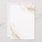 Emerald Green and White Rose Floral BUDGET 招待状 (裏面)