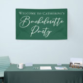 Emerald Green Bachelorette Party Personalized 横断幕 (トレードショー)